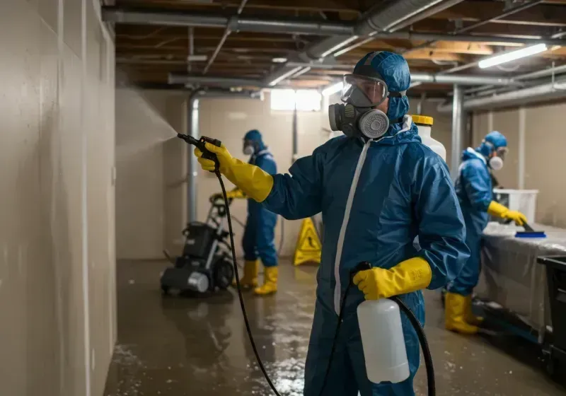 Basement Sanitization and Antimicrobial Treatment process in Londontowne, MD