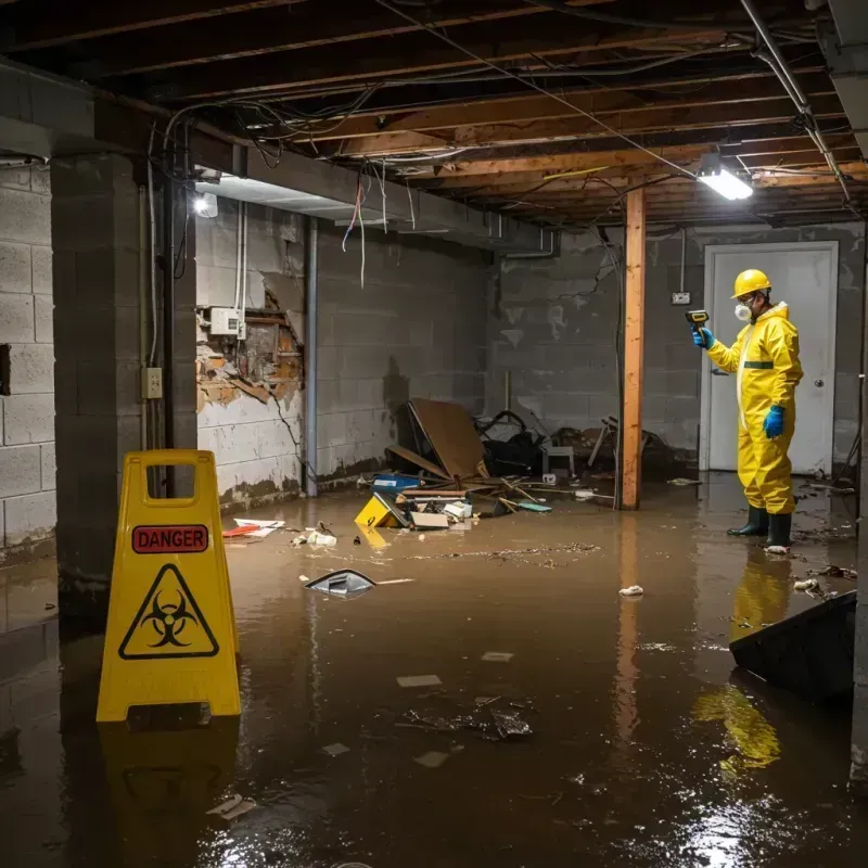 Flooded Basement Electrical Hazard in Londontowne, MD Property